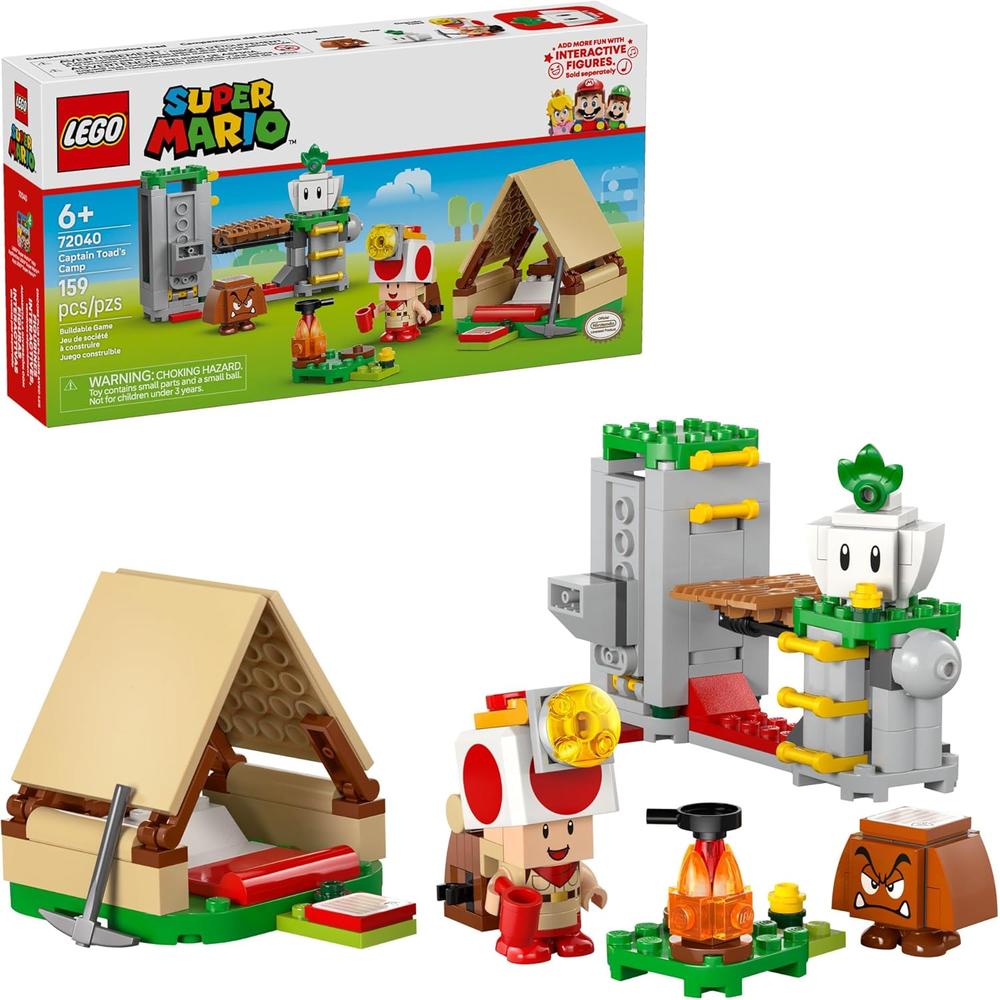 LEGO SUPER MARIO EL CAMPAMENTO DEL CAPITÁN TOAD, SET DE CONSTRUCCIÓN CON FIGURAS - 1