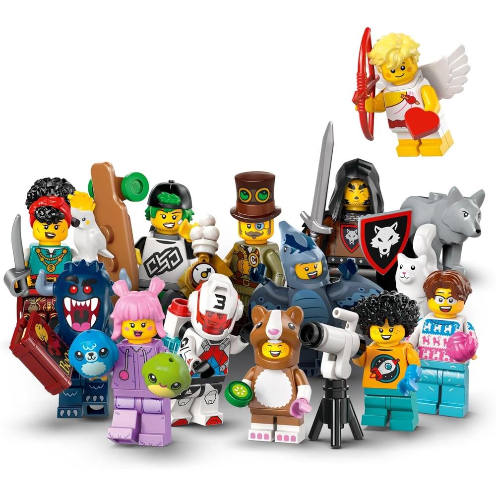 LEGO SERIE 27 PACK DE 6 MINIFIGURAS, FIGURAS COLECCIONABLES, CAJA SORPRESA - 6