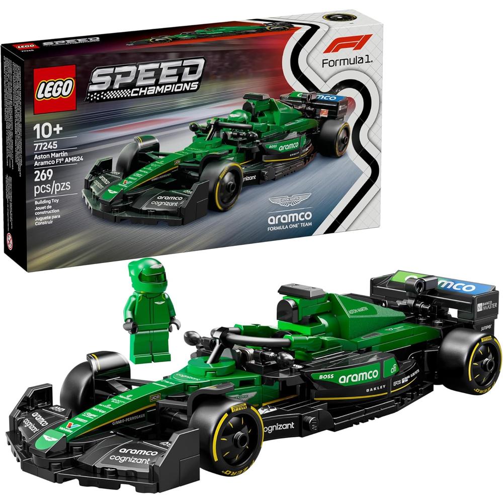 LEGO SPEED CHAMPIONS ASTON MARTIN ARAMCO F1 AMR24, COCHE DE JUGUETE PARA NIÑOS - 1