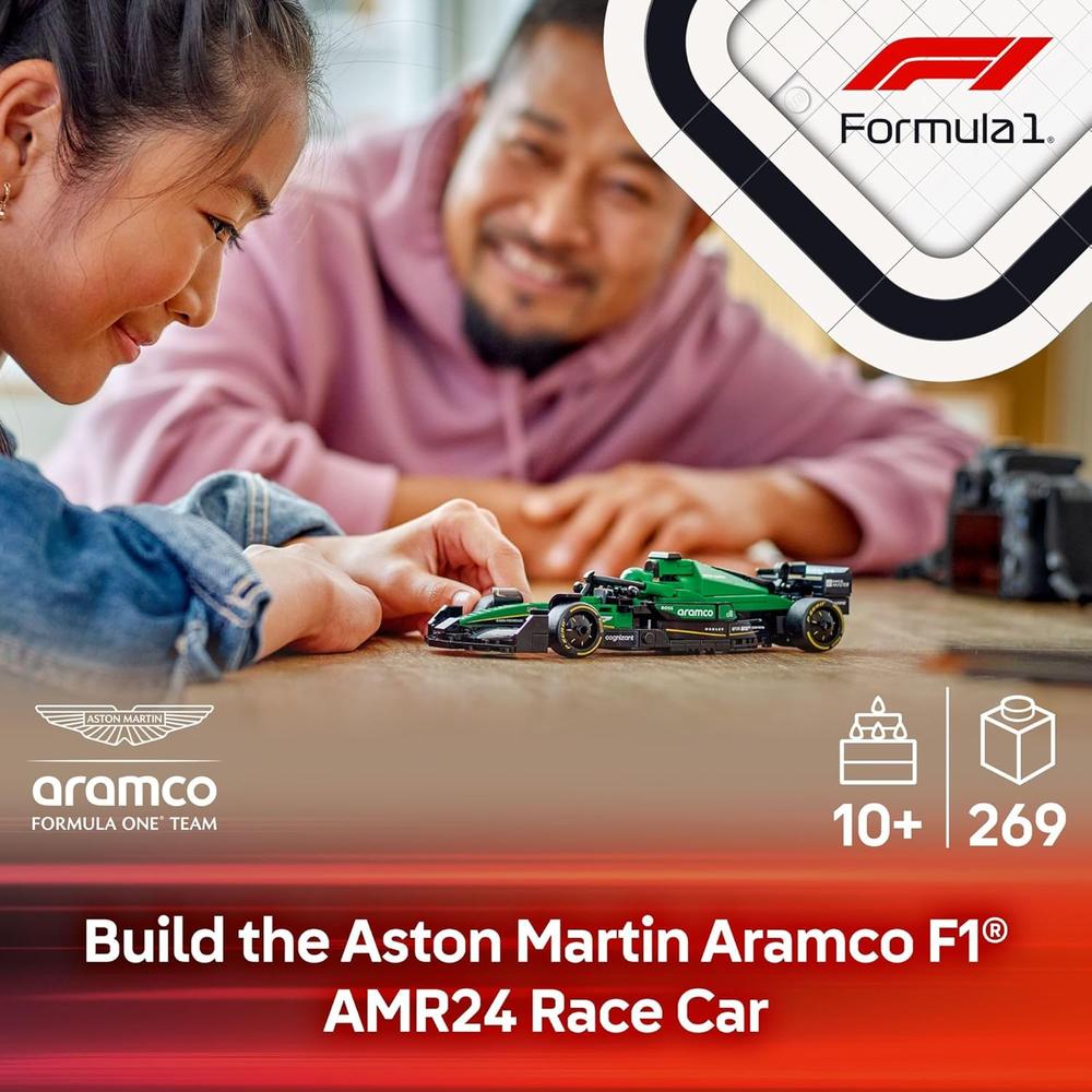 LEGO SPEED CHAMPIONS ASTON MARTIN ARAMCO F1 AMR24, COCHE DE JUGUETE PARA NIÑOS - 2