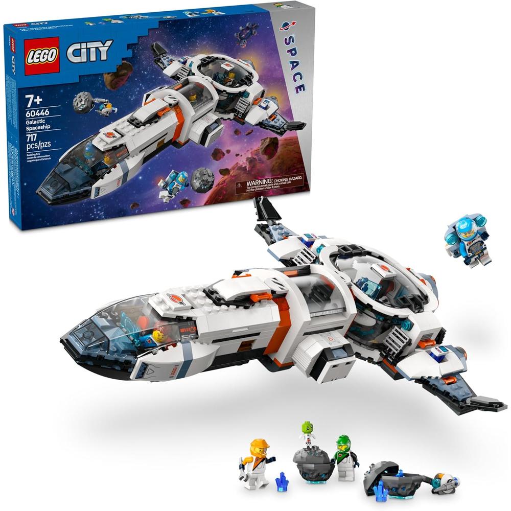 LEGO CITY NAVE ESPACIAL GALÁCTICA MODULAR CON 4 ASTRONAUTAS Y ALIENÍGENA - 1