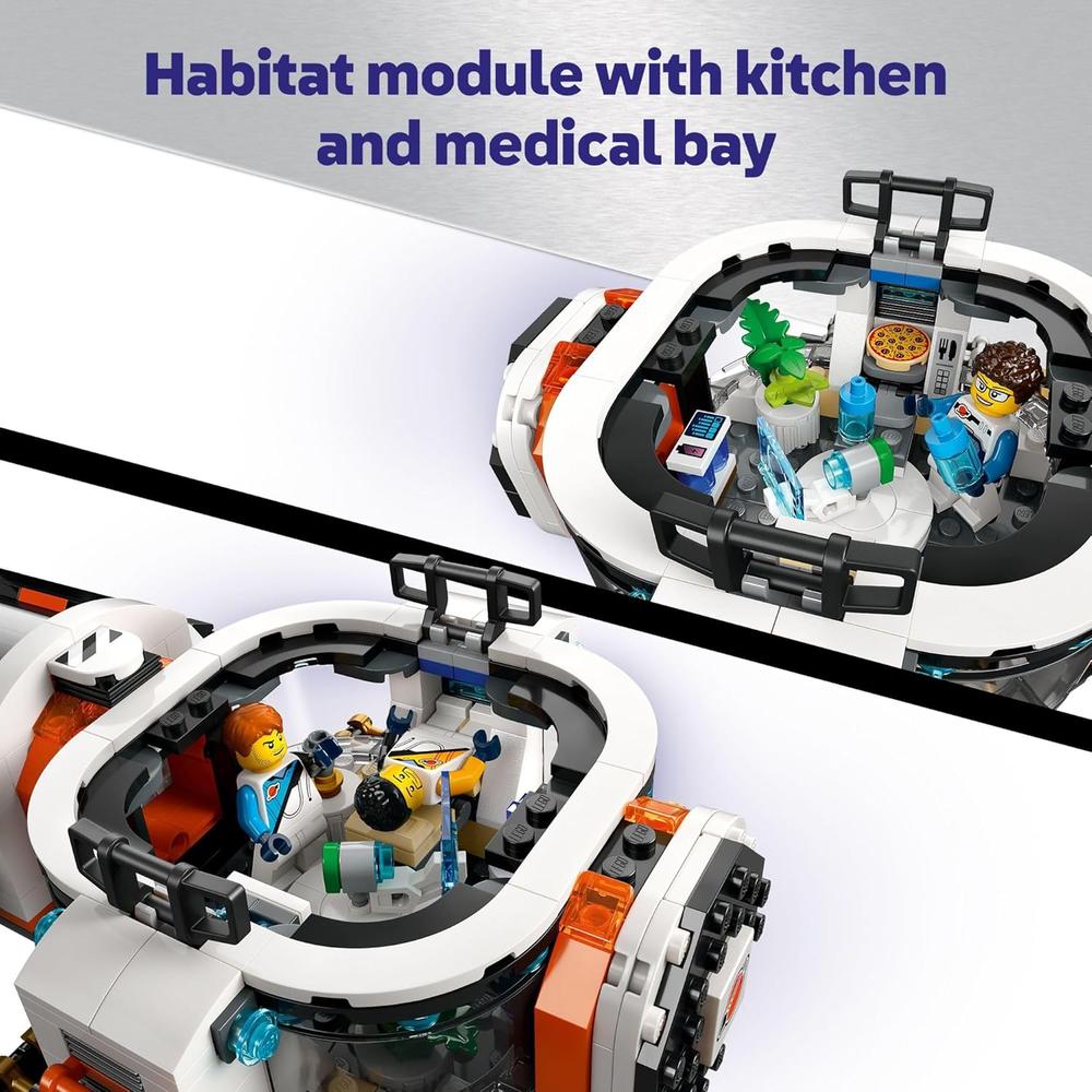 LEGO CITY NAVE ESPACIAL GALÁCTICA MODULAR CON 4 ASTRONAUTAS Y ALIENÍGENA - 4