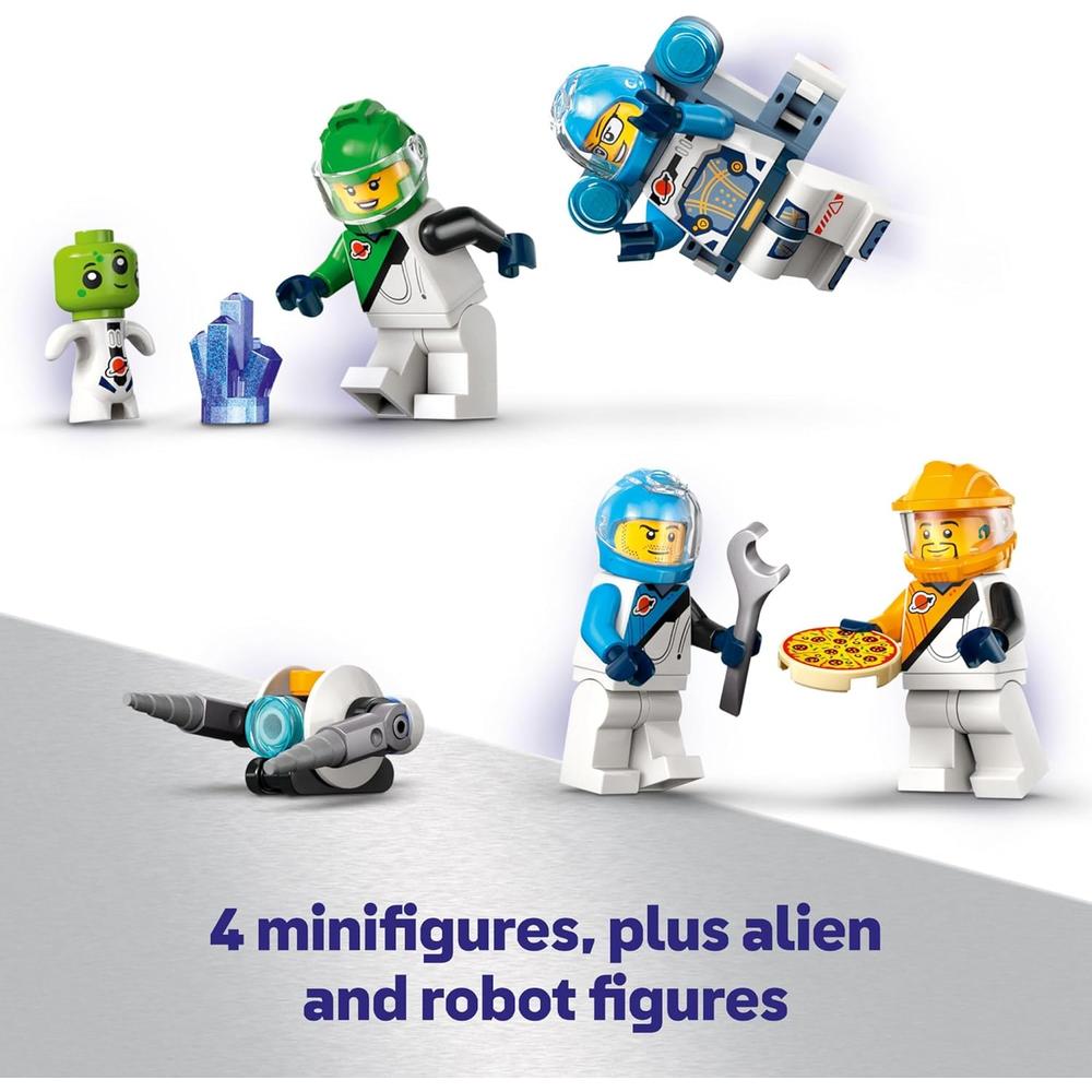 LEGO CITY NAVE ESPACIAL GALÁCTICA MODULAR CON 4 ASTRONAUTAS Y ALIENÍGENA - 6