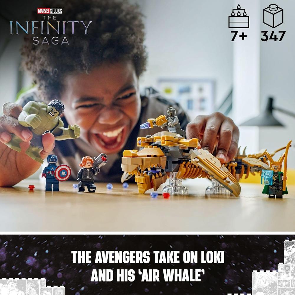 LEGO MARVEL LOS VENGADORES CONTRA LEVIATÁN, SET DE CONSTRUCCIÓN CON HULK Y MINIFIGURAS - 2