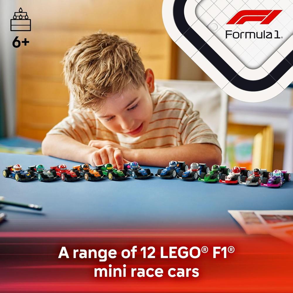 LEGO F1 PACK 6 COCHES DE CARRERAS COLECCIONABLES, CAJA SORPRESA PARA NIÑOS - 2