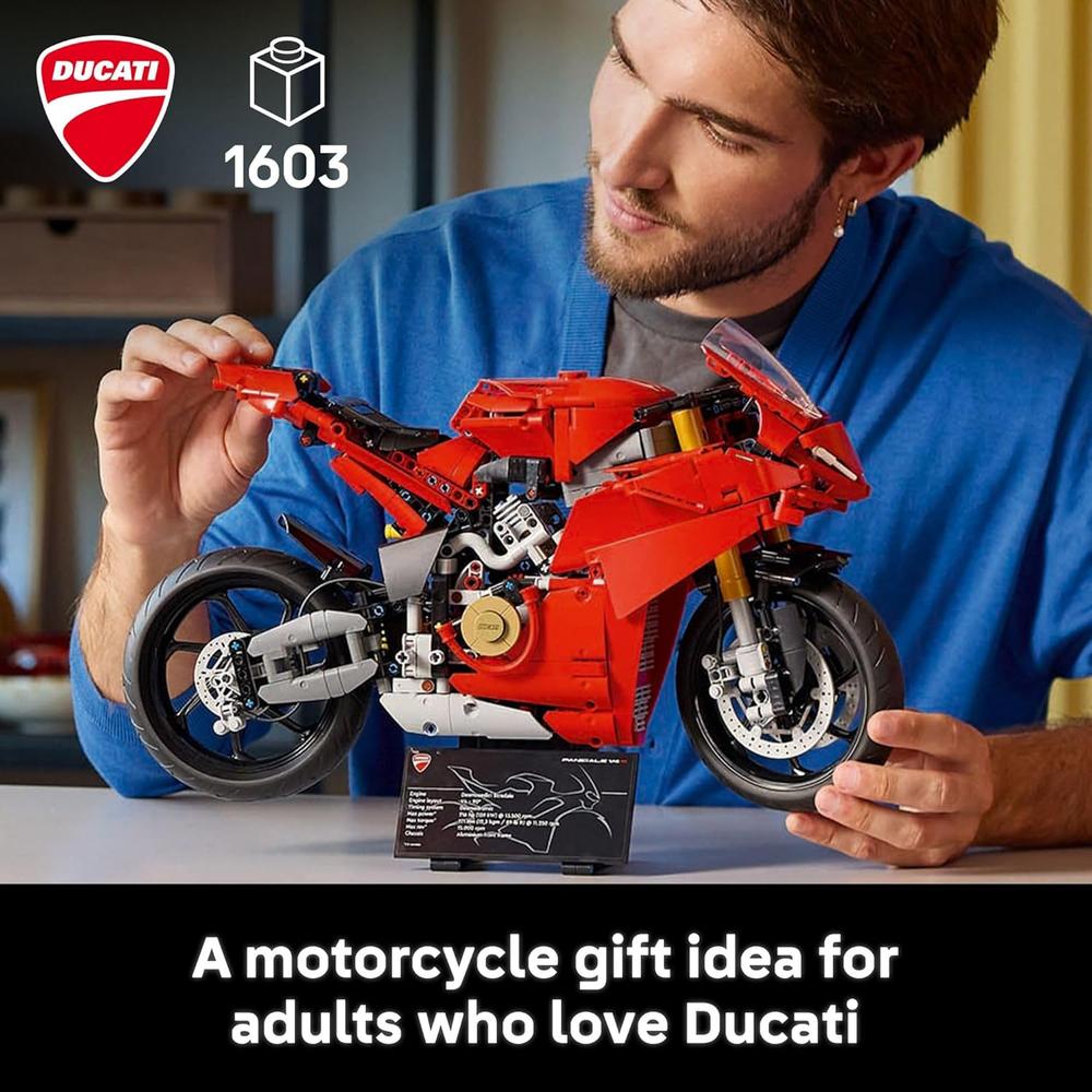 LEGO TECHNIC DUCATI PANIGALE V4 S, SET DE CONSTRUCCIÓN PARA ADULTOS - 2