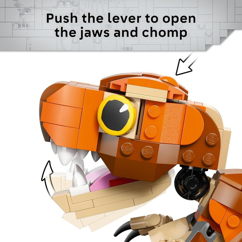 LEGO JURASSIC WORLD LITTLE EATIE T-REX, JUGUETE DE DINOSAURIO PARA NIÑOS - 3