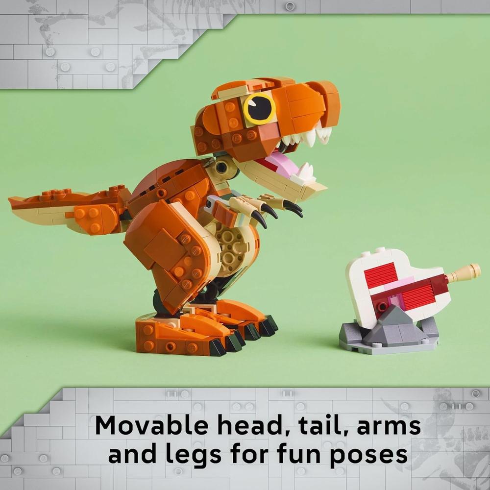 LEGO JURASSIC WORLD LITTLE EATIE T-REX, JUGUETE DE DINOSAURIO PARA NIÑOS - 4