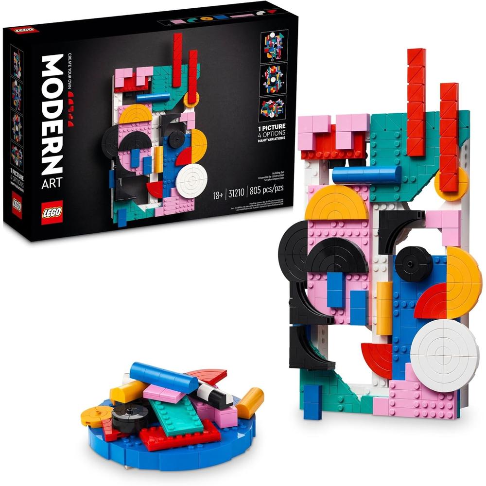LEGO ARTE MODERNO KIT DE ARTE ABSTRACTO PARA PARED, DECORACIÓN DEL HOGAR Y REGALO CREATIVO - 1