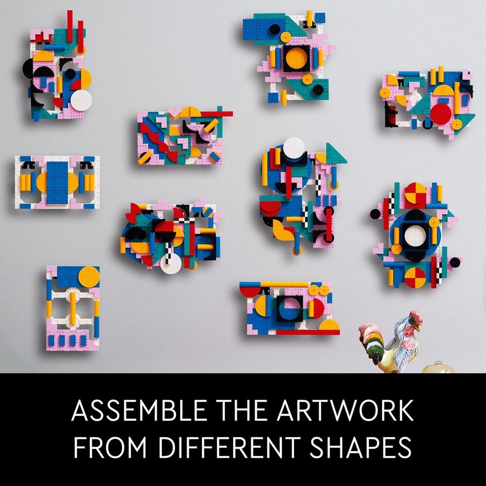 LEGO ARTE MODERNO KIT DE ARTE ABSTRACTO PARA PARED, DECORACIÓN DEL HOGAR Y REGALO CREATIVO - 4