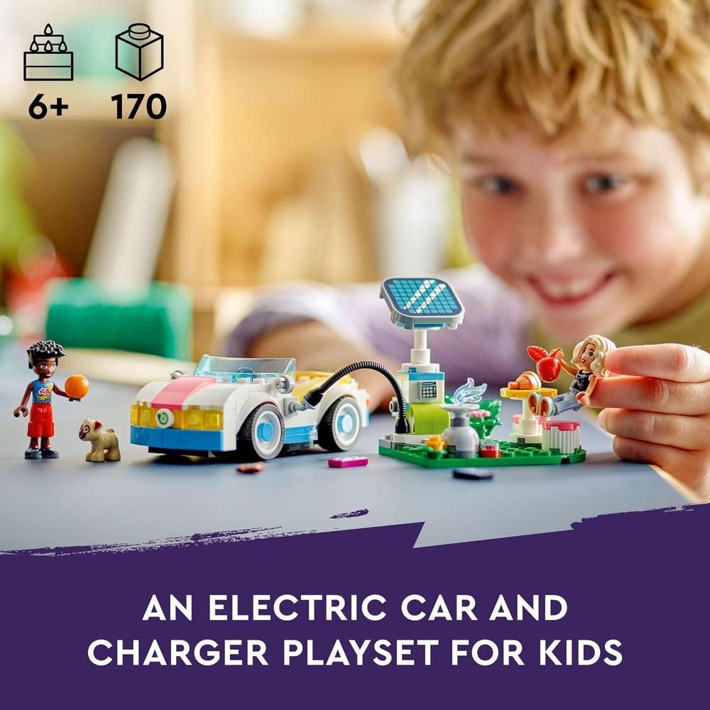 LEGO FRIENDS COCHE ELÉCTRICO Y CARGADOR CON MINIMUÑECAS NOVA Y ZAC - 2