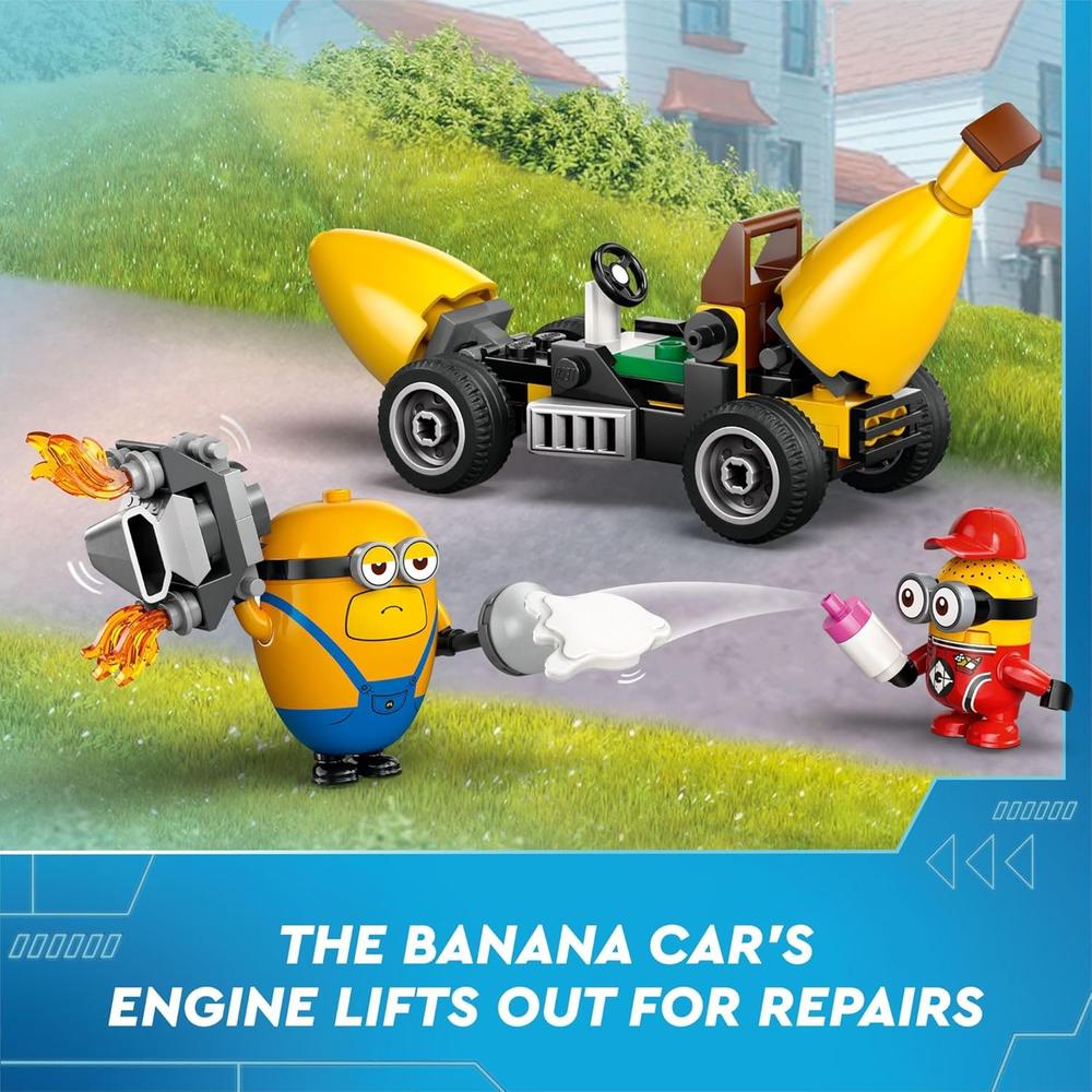 LEGO MINIONS GRU 4 Y COCHE PLÁTANO, JUGUETE CREATIVO DE CONSTRUCCIÓN - 4