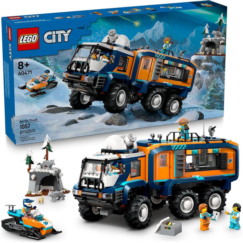 LEGO CITY CAMIÓN LABORATORIO ÁRTICO, CONSTRUCCIÓN STEM CON 5 MINIFIGURAS - 1
