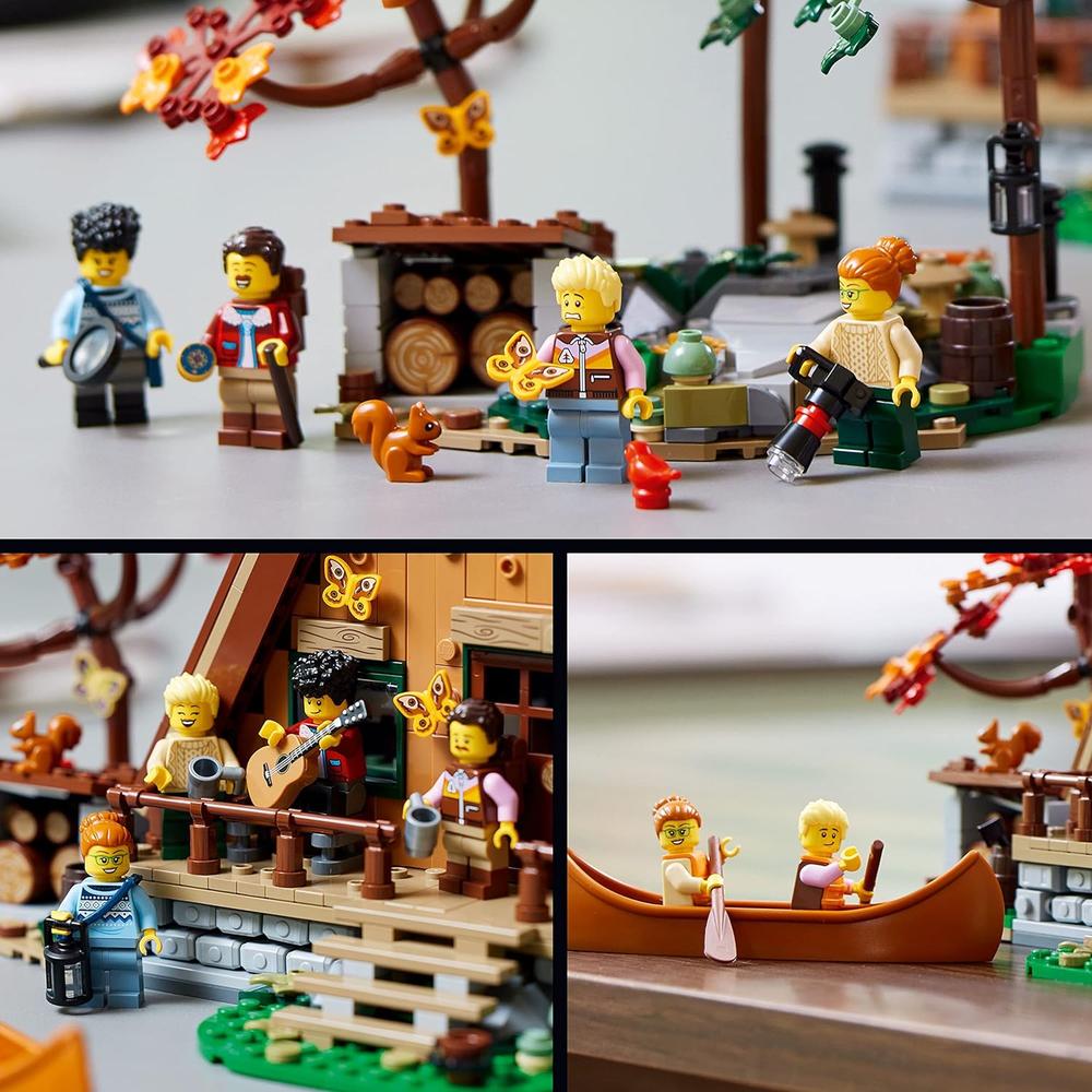 LEGO IDEAS CABAÑA TIPO A SET DETALLADO DE MAQUETA DE CASA PARA ADULTOS FANS - 5