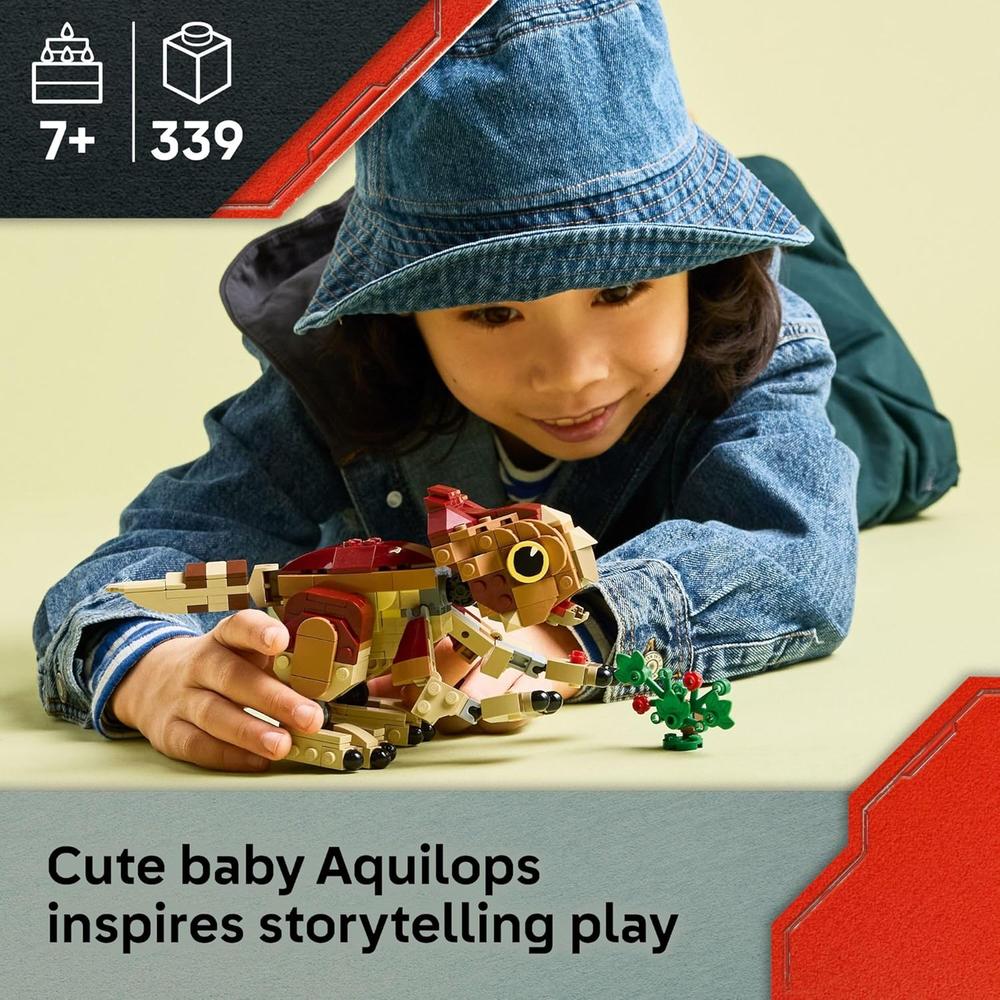 LEGO JURASSIC WORLD BEBÉ DINOSAURIO AQUILOPS, JUGUETE EDUCATIVO - 2