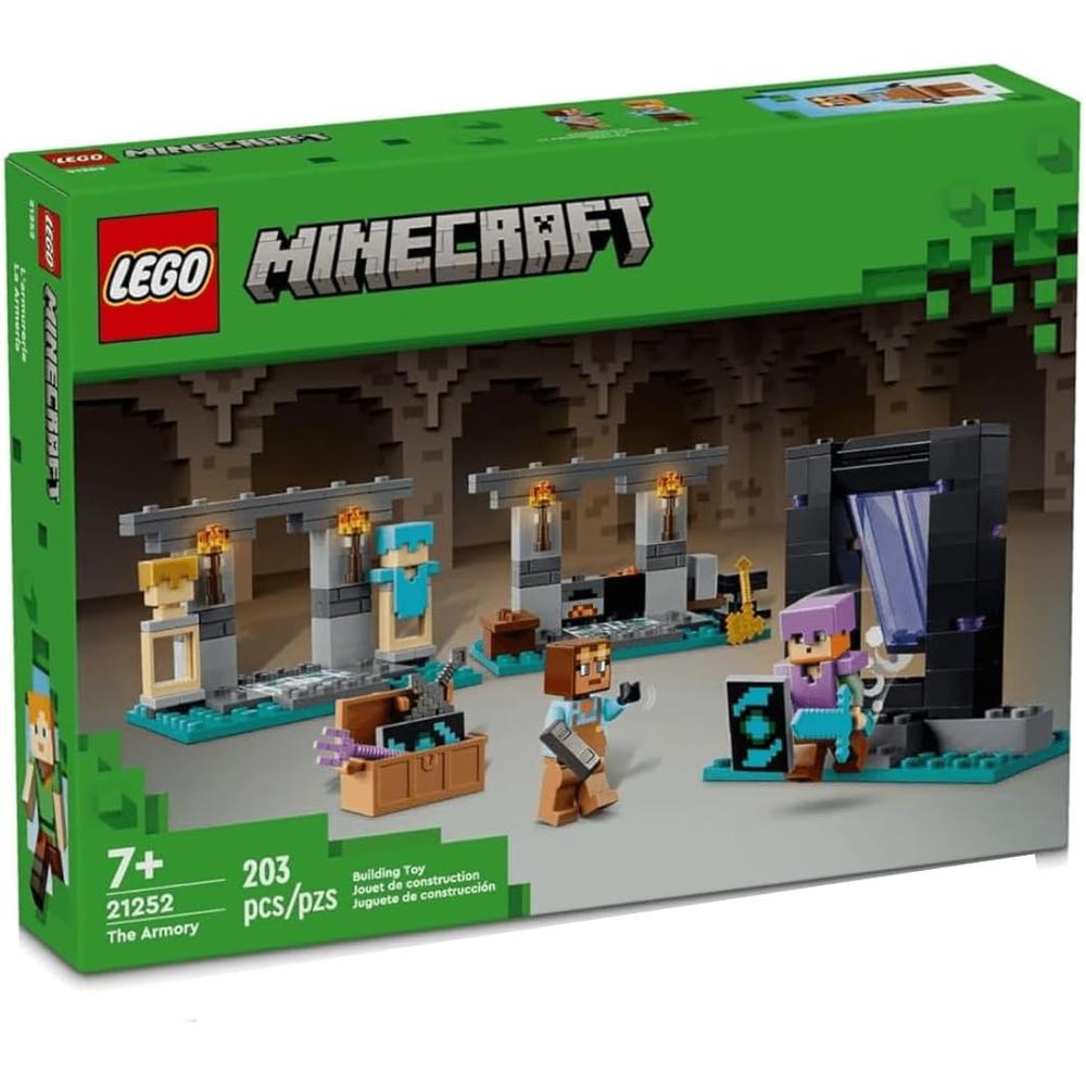LEGO MINECRAFT SET ARMERÍA CON FIGURAS DE ALEX Y EL ARMERO - 1