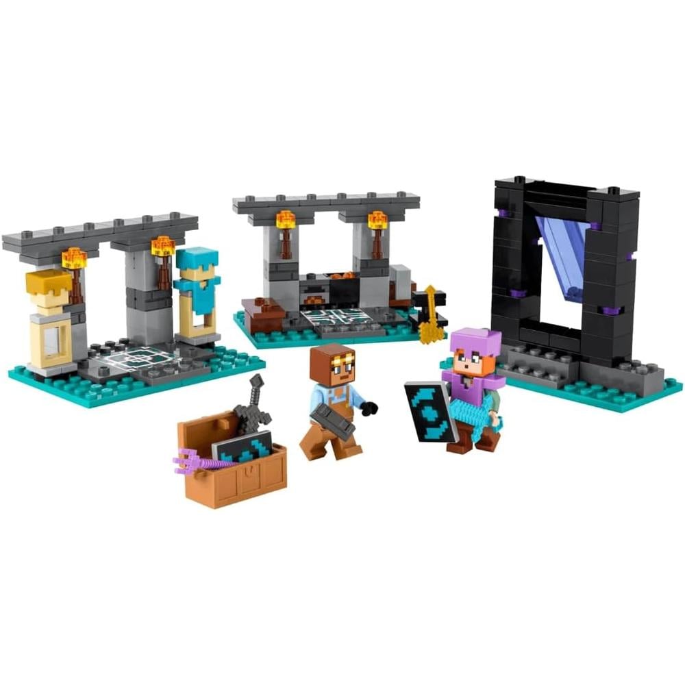 LEGO MINECRAFT SET ARMERÍA CON FIGURAS DE ALEX Y EL ARMERO - 2