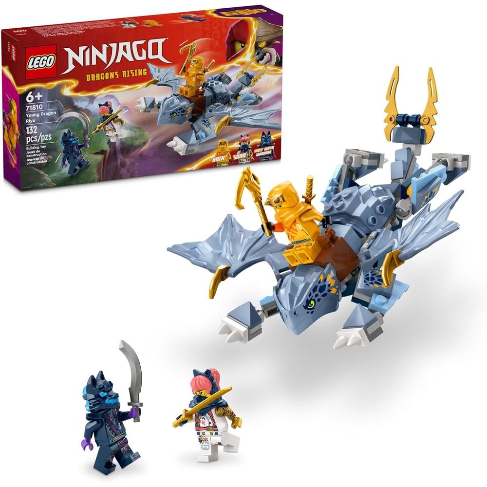LEGO NINJAGO DRAGÓN JOVEN RIYU CON 3 MINIFIGURAS, SET DE AVENTURAS - 1
