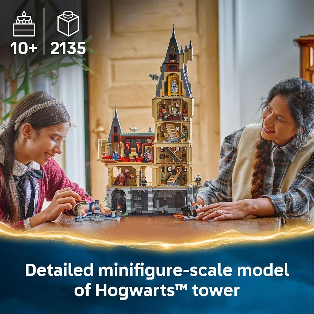 CASTILLO DE HOGWARTS DE LEGO HARRY POTTER, TORRE PRINCIPAL CON MINIFIGURAS - 2