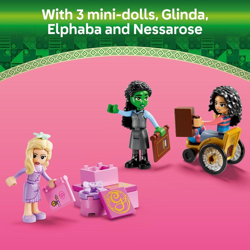LEGO WICKED GLINDA, ELPHABA Y NESSAROSE EN UNIVERSIDAD SHIZ, JUGUETE - 4