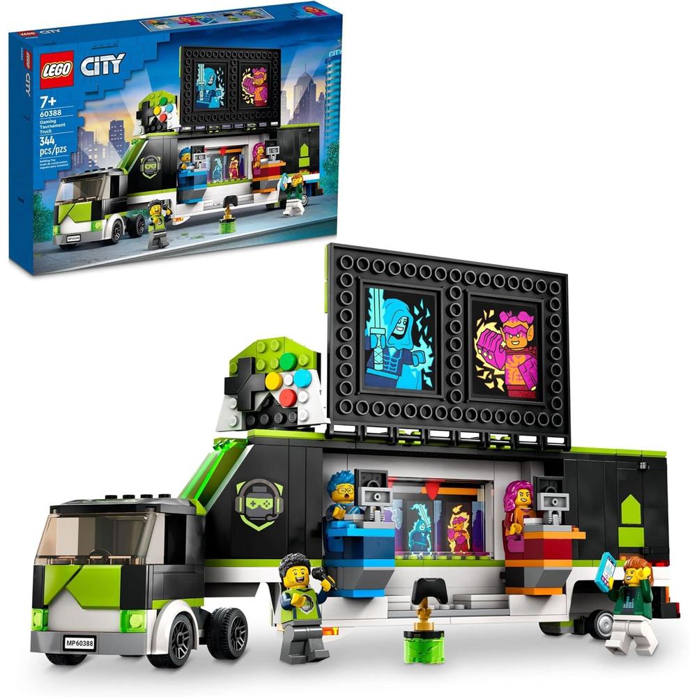 LEGO CITY CAMIÓN DE TORNEO DE VIDEOJUEGOS SET GAMER CON MINIFIGURAS Y PANTALLAS - 1