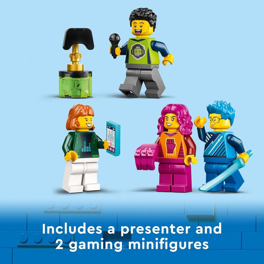 LEGO CITY CAMIÓN DE TORNEO DE VIDEOJUEGOS SET GAMER CON MINIFIGURAS Y PANTALLAS - 6