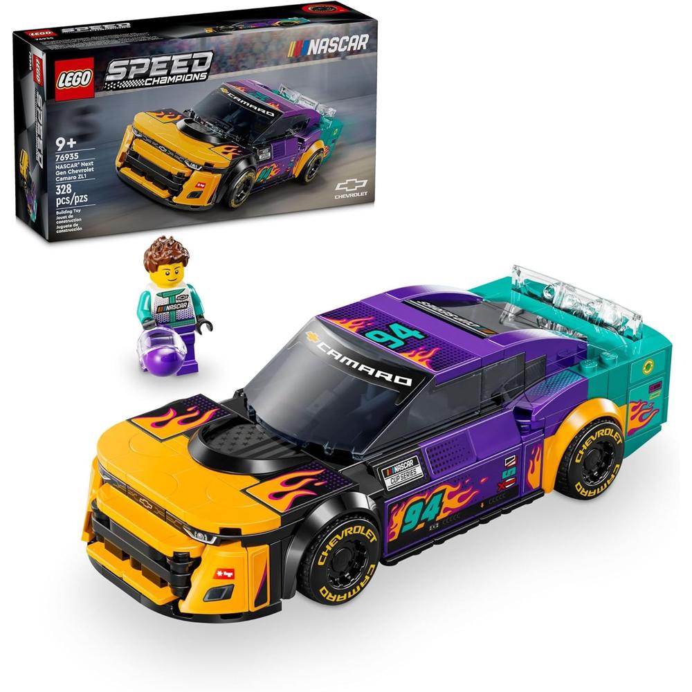 LEGO SPEED CHAMPIONS NASCAR CHEVROLET CAMARO ZL1, COCHE DE CARRERAS COLECCIONABLE - 1