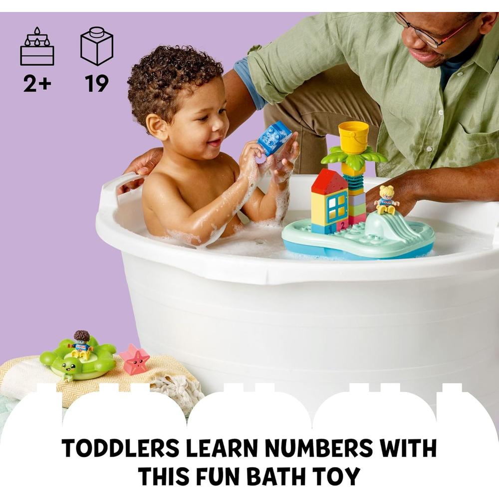 LEGO DUPLO TOWN PARQUE ACUÁTICO SET EDUCATIVO CON FLOTADOR Y CUBO DE AGUA PARA BAÑO CREATIVO - 2