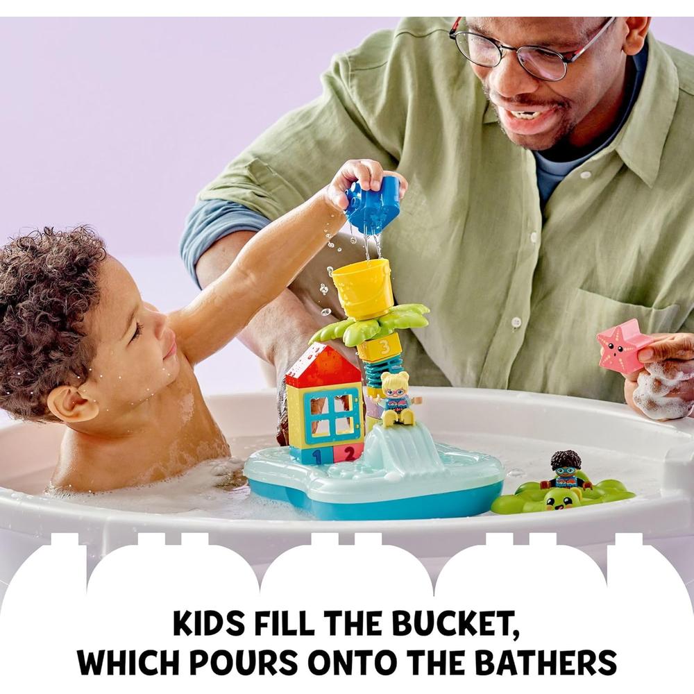 LEGO DUPLO TOWN PARQUE ACUÁTICO SET EDUCATIVO CON FLOTADOR Y CUBO DE AGUA PARA BAÑO CREATIVO - 5
