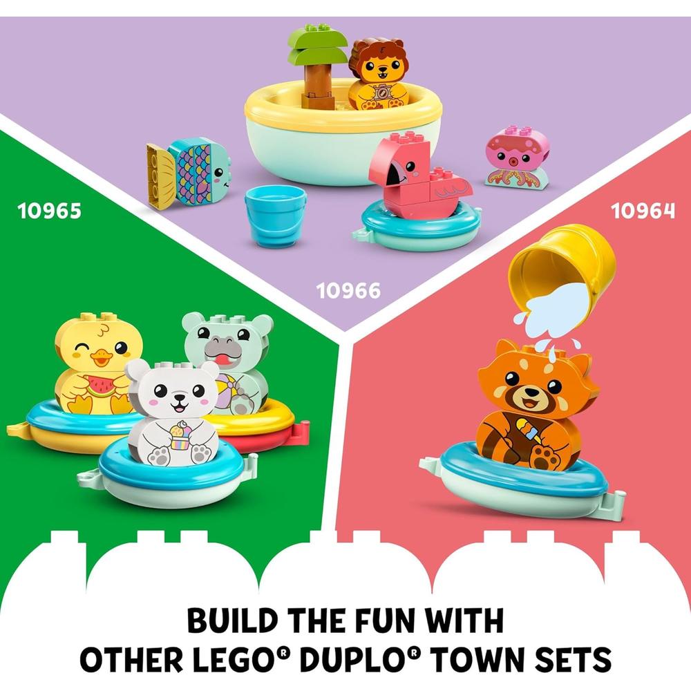 LEGO DUPLO TOWN PARQUE ACUÁTICO SET EDUCATIVO CON FLOTADOR Y CUBO DE AGUA PARA BAÑO CREATIVO - 6