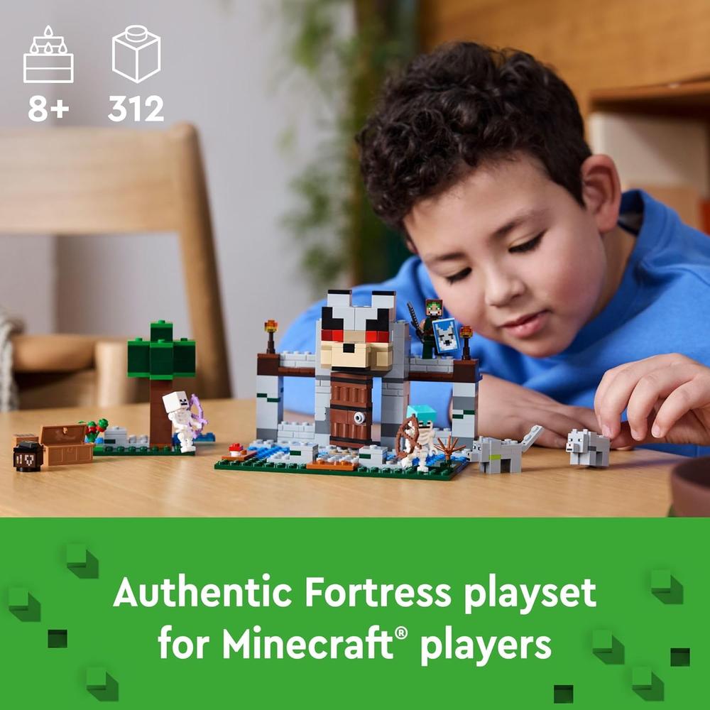 LEGO MINECRAFT FORTALEZA DEL LOBO, CASTILLO DE ACCIÓN CON MINIFIGURAS - 2