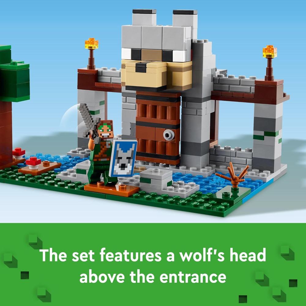 LEGO MINECRAFT FORTALEZA DEL LOBO, CASTILLO DE ACCIÓN CON MINIFIGURAS - 3