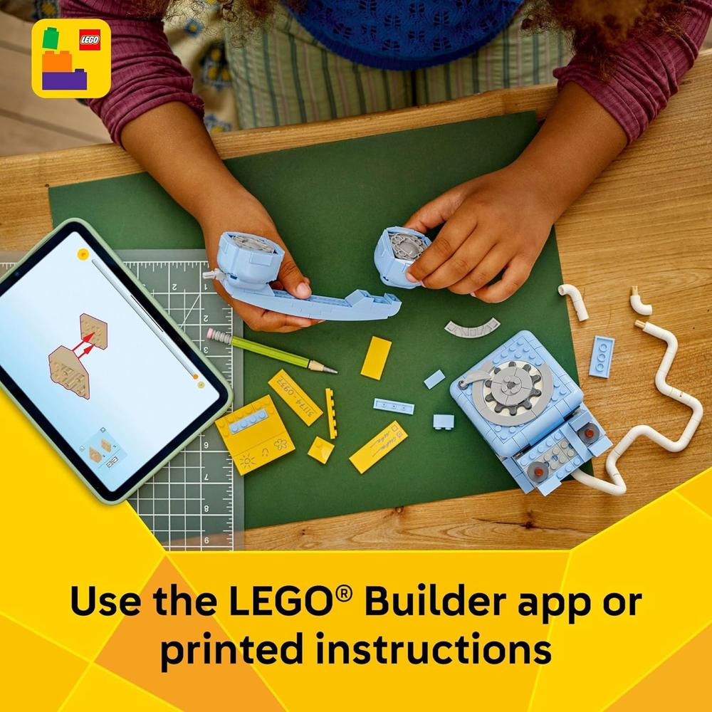 LEGO CREATOR TELÉFONO RETRO 3 EN 1, CONSTRUCCIÓN Y DECORACIÓN PARA HABITACIÓN - 6