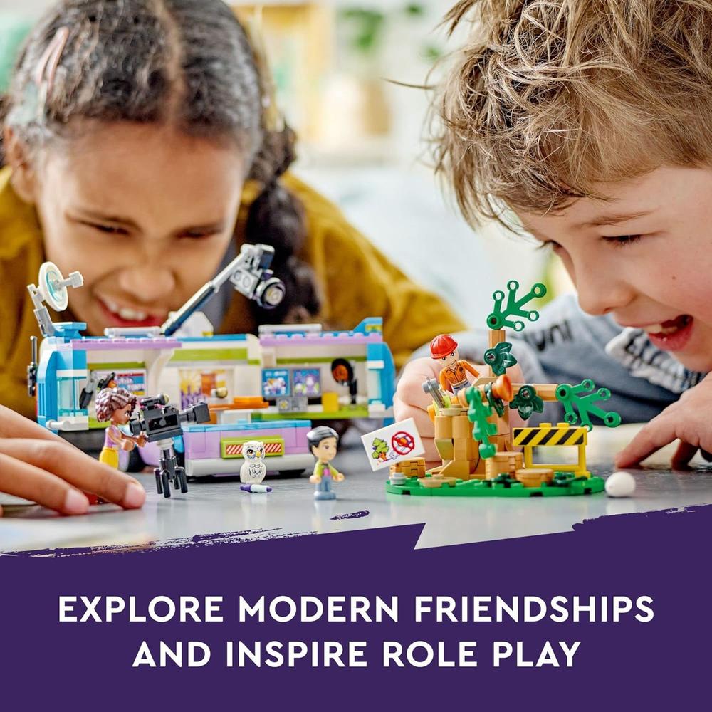LEGO FRIENDS FURGONETA DE LA REDACCIÓN SET DE CONSTRUCCIÓN CON ACCESORIOS DE NOTICIAS Y MINIFIGURAS - 2