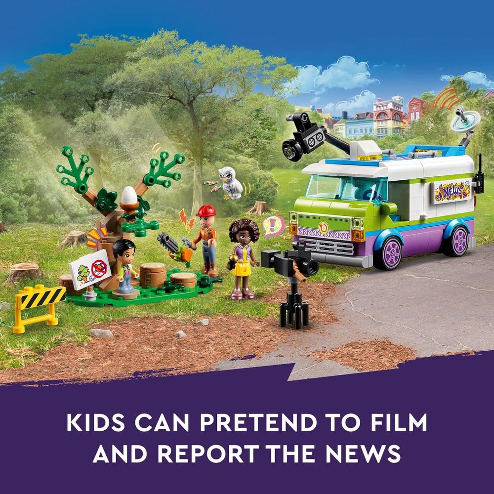 LEGO FRIENDS FURGONETA DE LA REDACCIÓN SET DE CONSTRUCCIÓN CON ACCESORIOS DE NOTICIAS Y MINIFIGURAS - 3