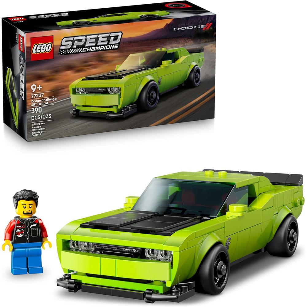 LEGO SPEED CHAMPIONS DODGE CHALLENGER SRT HELLCAT, COCHE DE JUGUETE Y CONSTRUCCIÓN - 1
