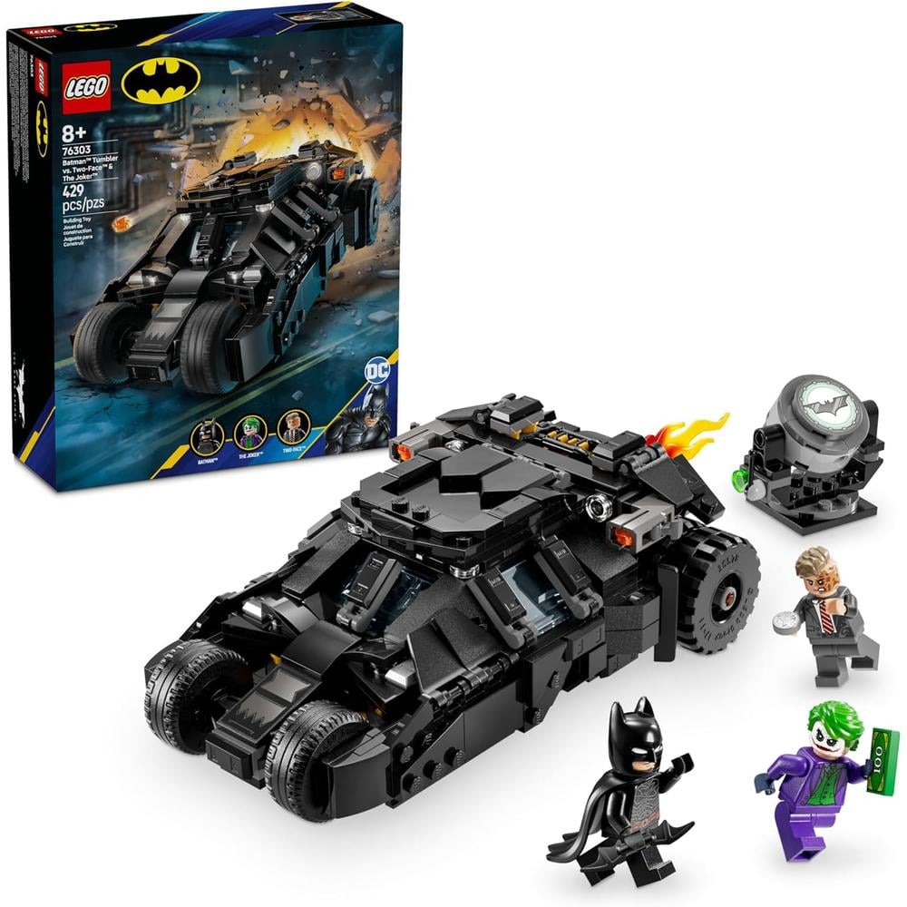 LEGO DC BATMAN TUMBLER VS DOS CARAS Y JOKER, SET BATMÓVIL DE EL CABALLERO OSCURO - 1