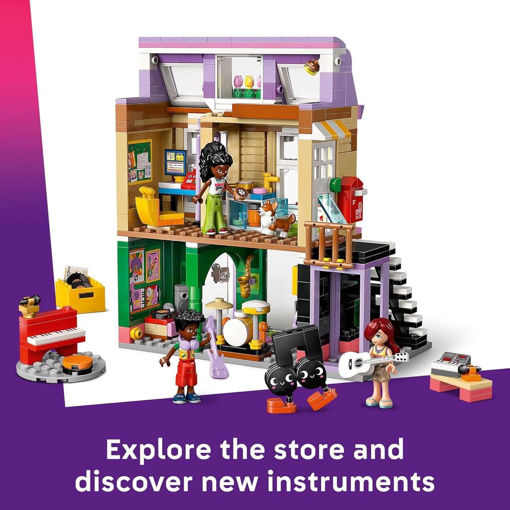 LEGO FRIENDS TIENDA DE MÚSICA Y EDIFICIO, JUEGO INTERACTIVO Y NARRACIÓN - 4