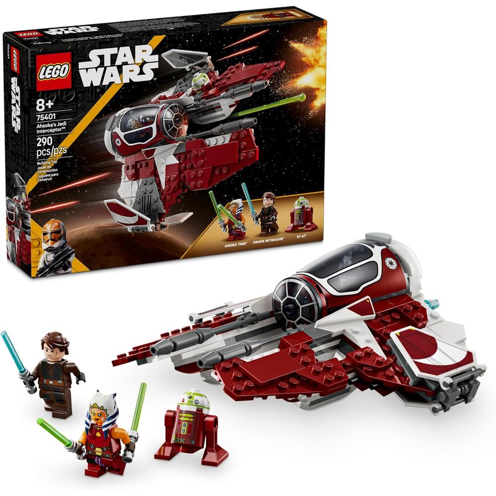 LEGO STAR WARS THE CLONE WARS NAVE INTERCEPTORA JEDI DE AHSOKA, JUGUETE DE CONSTRUCCIÓN - 1