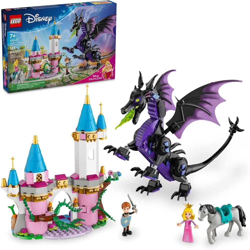 LEGO DISNEY PRINCESS MALÉFICA CON CASTILLO Y FIGURA DE AURORA - 1