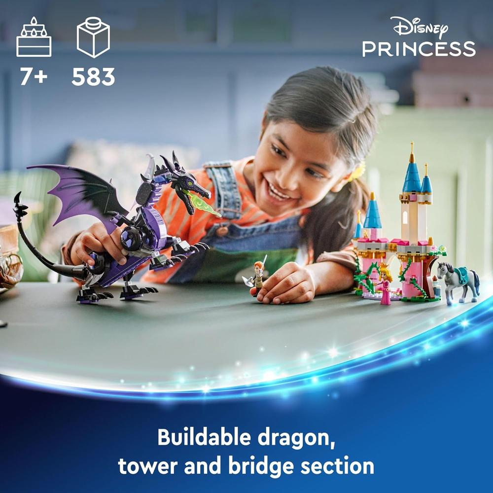 LEGO DISNEY PRINCESS MALÉFICA CON CASTILLO Y FIGURA DE AURORA - 2