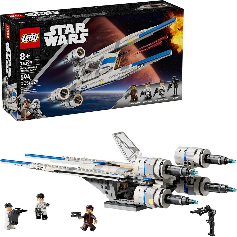 LEGO STAR WARS REBEL U-WING STARFIGHTER, INCLUYE CASSIAN ANDOR Y K-2SO - 1