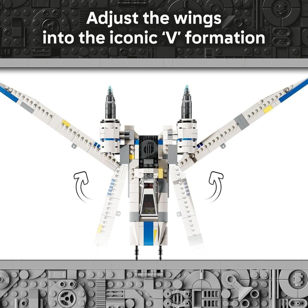 LEGO STAR WARS REBEL U-WING STARFIGHTER, INCLUYE CASSIAN ANDOR Y K-2SO - 3