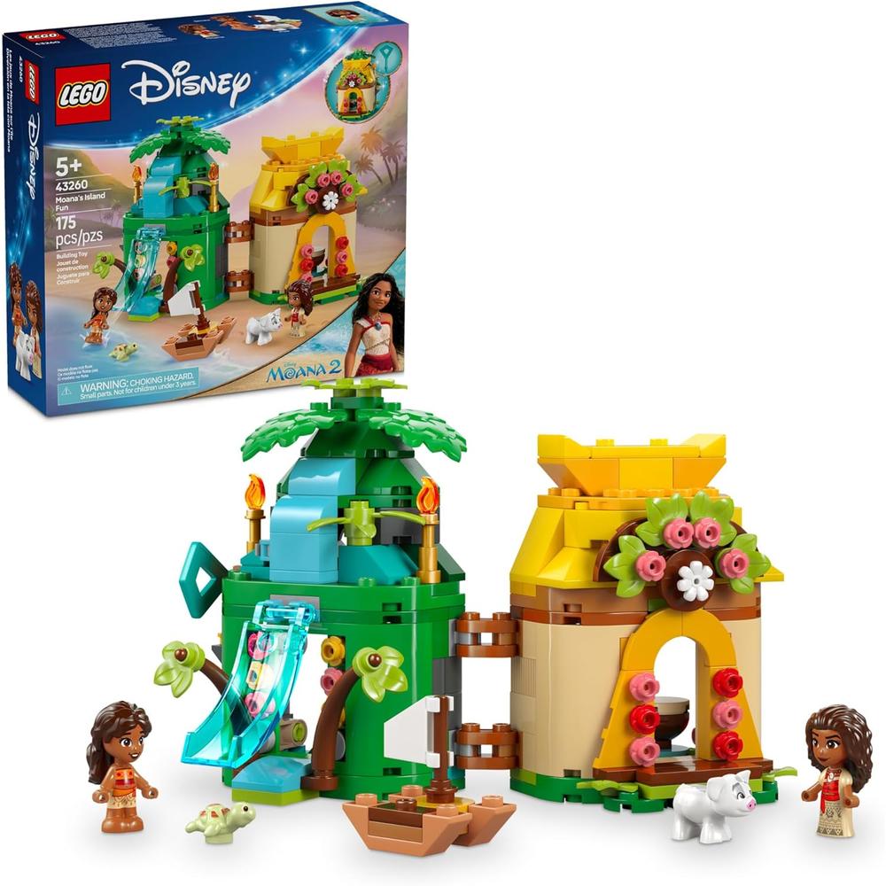 LEGO DISNEY ISLA DE MOANA CON 2 MICROMUÑECAS Y FIGURA DE PUA - 1