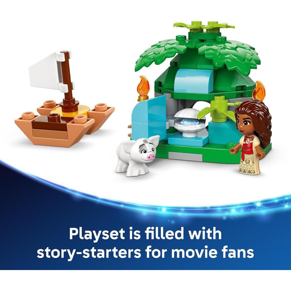 LEGO DISNEY ISLA DE MOANA CON 2 MICROMUÑECAS Y FIGURA DE PUA - 5