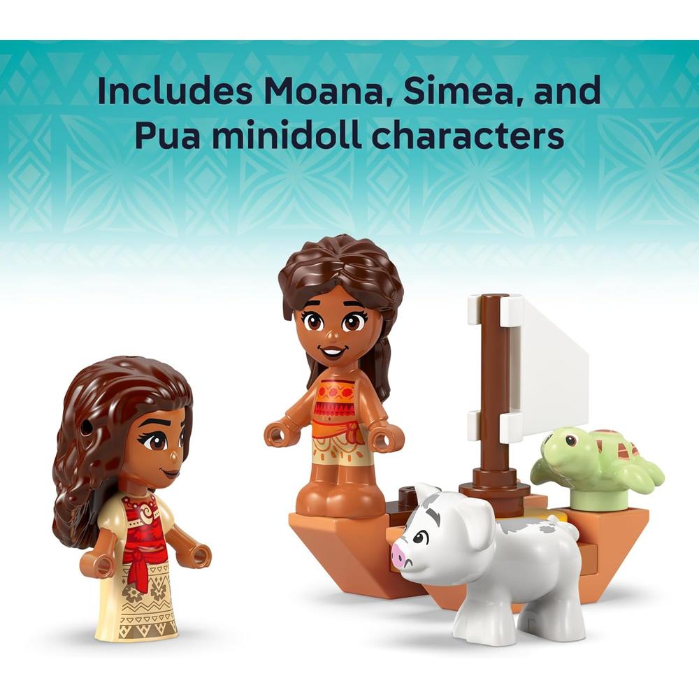 LEGO DISNEY ISLA DE MOANA CON 2 MICROMUÑECAS Y FIGURA DE PUA - 6