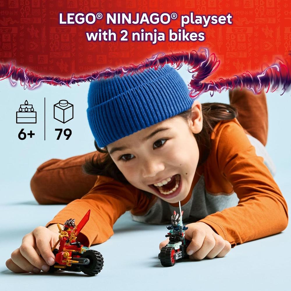 LEGO NINJAGO KAI CARRERA DE MOTOS, BLOQUES DE CONSTRUCCIÓN CON 2 MINIFIGURAS - 2
