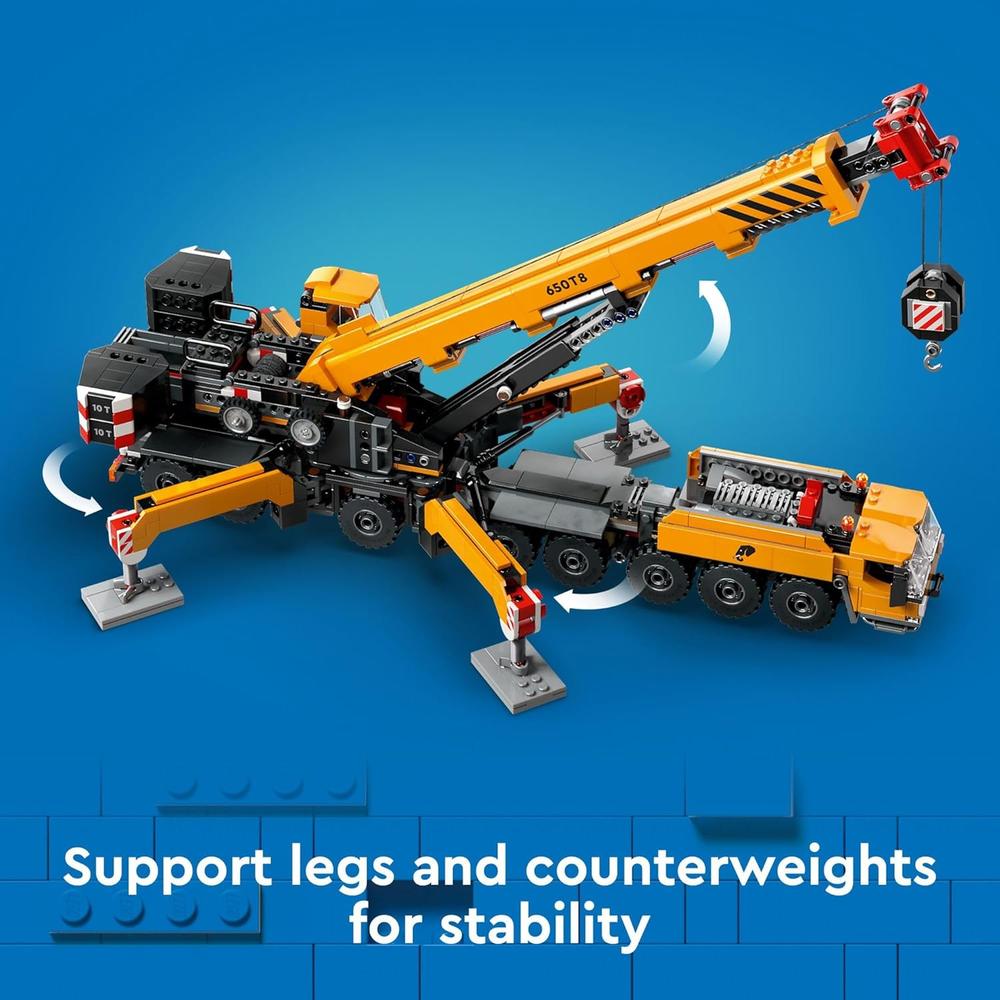 SET MÓVIL AMARILLA LEGO CITY CON PLUMA EXTENSIBLE Y 4 MINIFIGURAS - 6