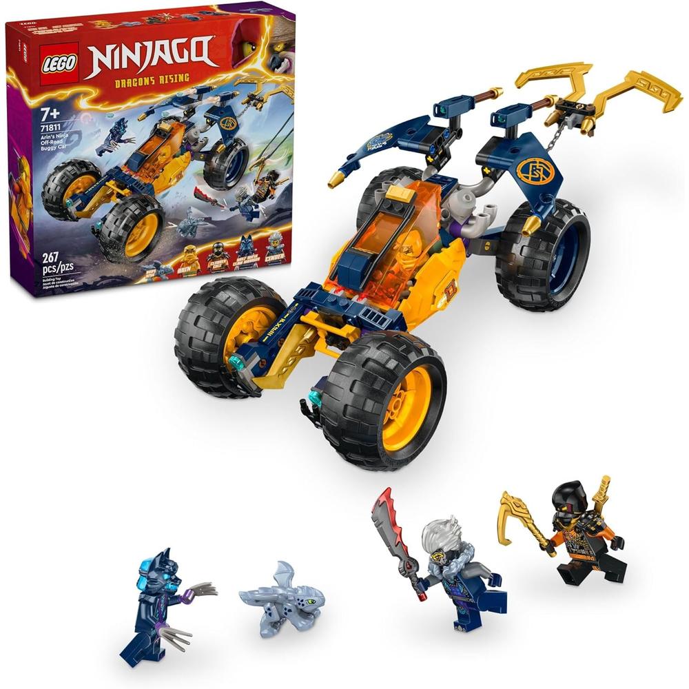 LEGO NINJAGO BUGGY TODOTERRENO DE ARIN CON DRAGÓN Y 4 MINIFIGURAS - 1