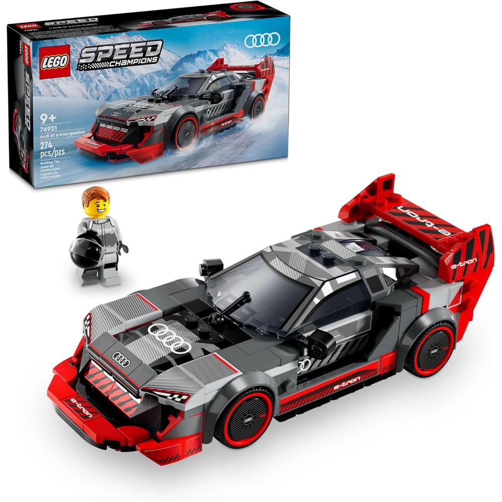 LEGO SPEED CHAMPIONS AUDI S1 E-TRON QUATTRO CON MINIFIGURA Y DETALLES DE DISEÑO - 1